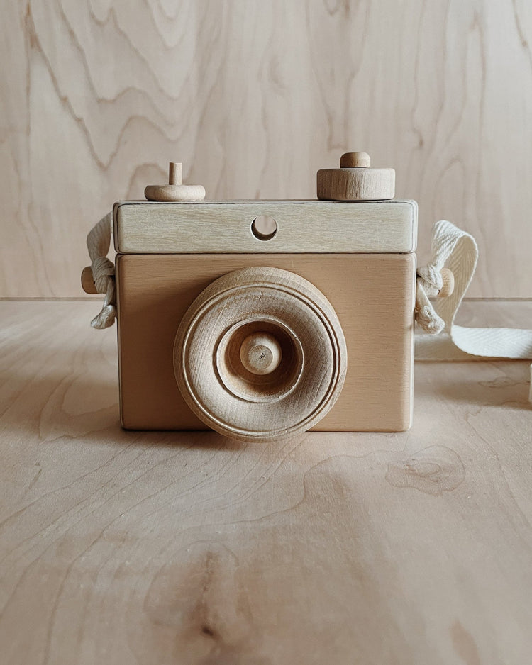 Little little rose & co. play classic camera - tan