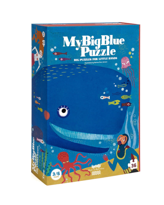 Little londji play my big blue puzzle