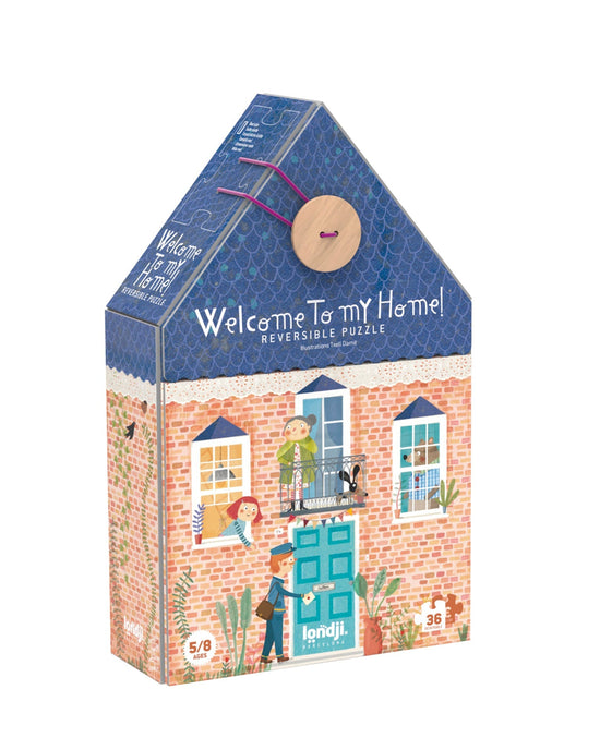 Little londji play welcome to my home reversible puzzle
