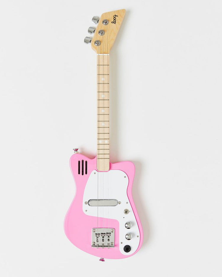 Little loog guitars play loog mini electric in pink