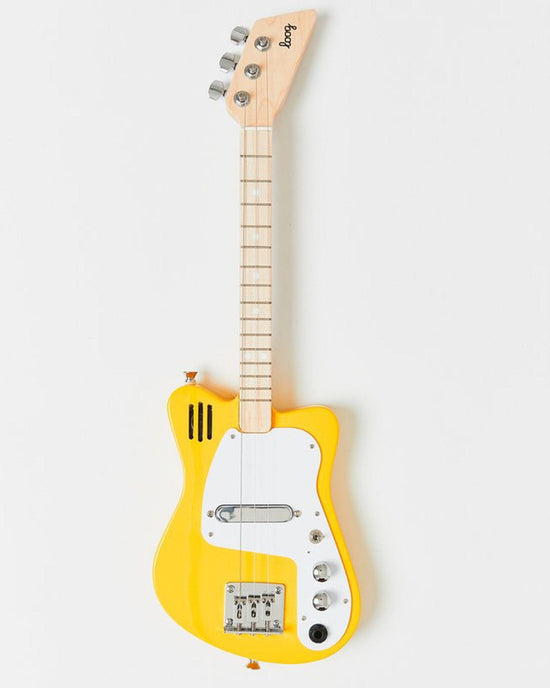 Little loog guitars play loog mini electric in yellow