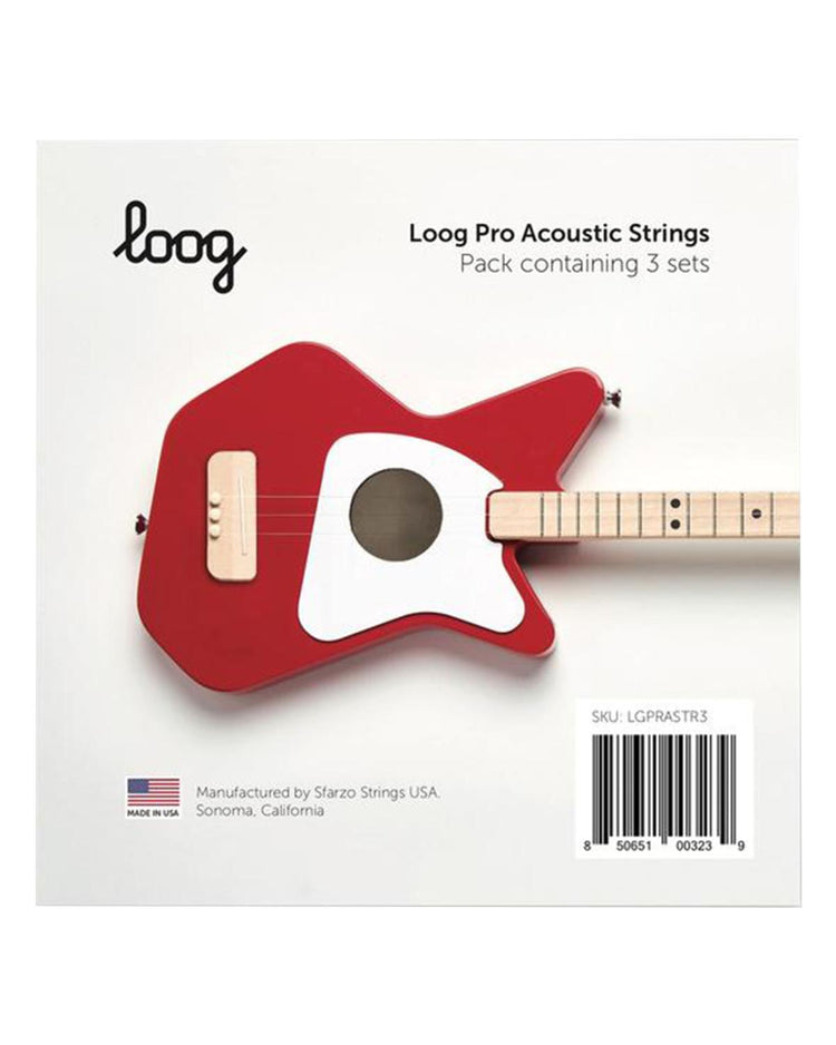Little loog guitars play loog pro acoustic strings