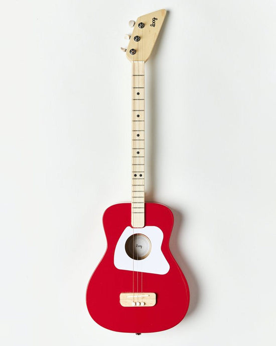 Little loog guitars play loog pro acoutsic in red