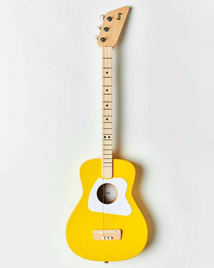 Little loog guitars play loog pro acoutsic in yellow