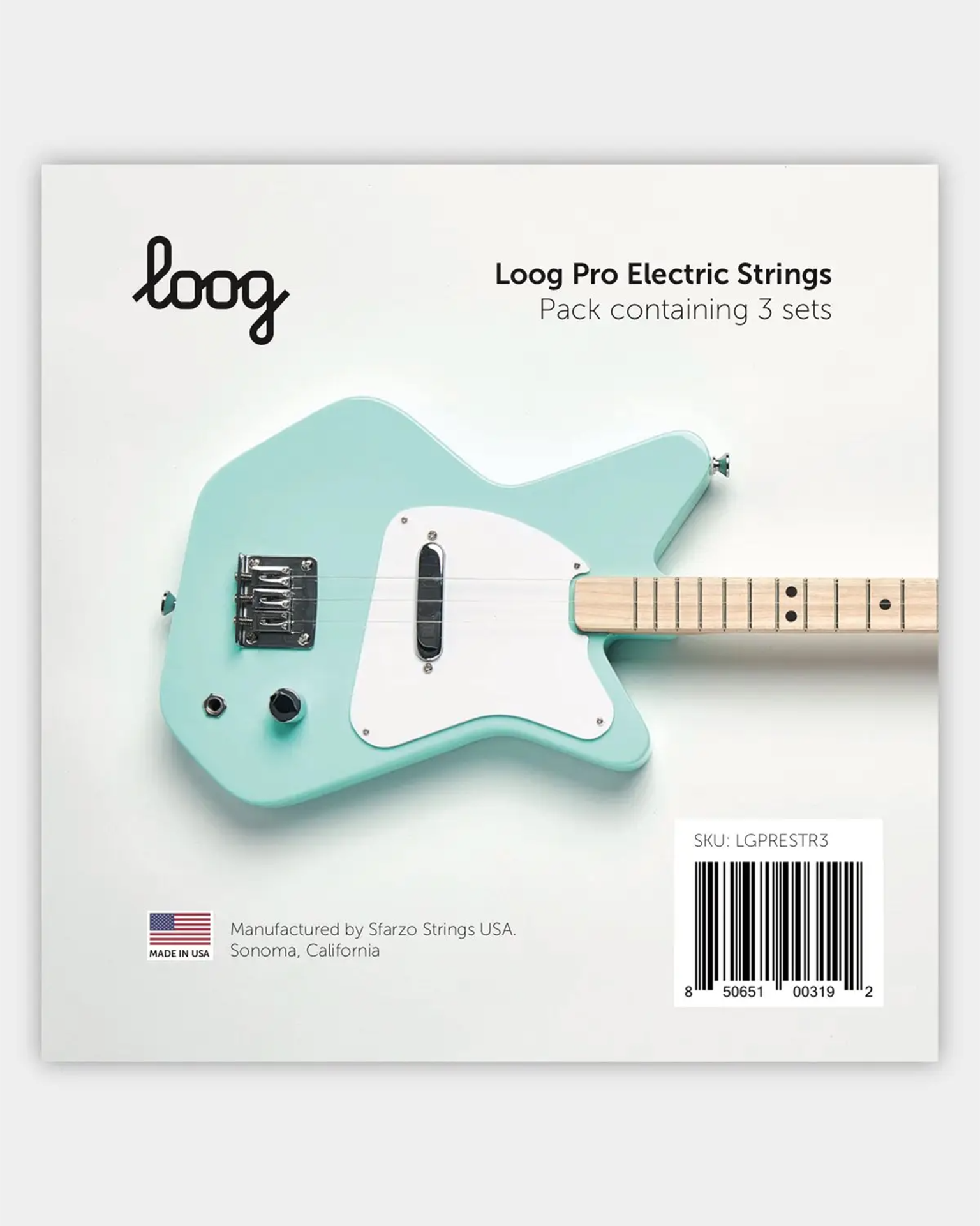 Little loog guitars play loog pro electric guitar strings