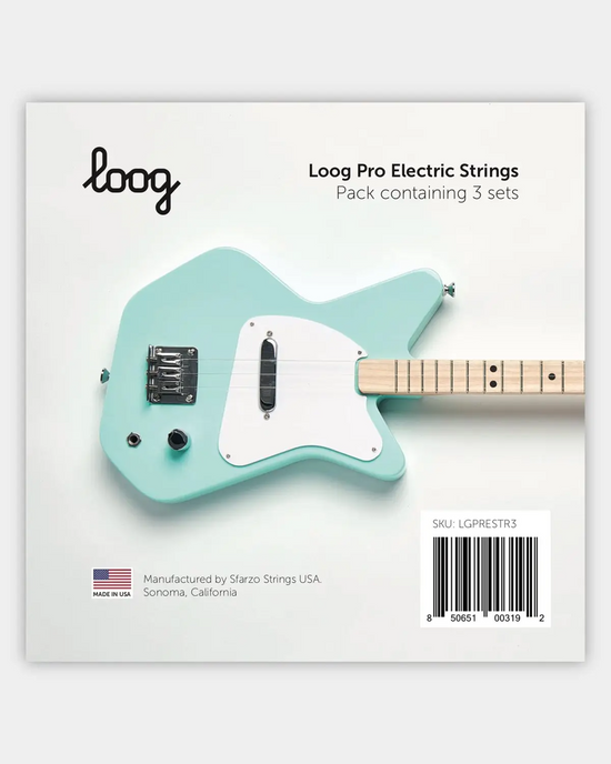 Little loog guitars play loog pro electric guitar strings
