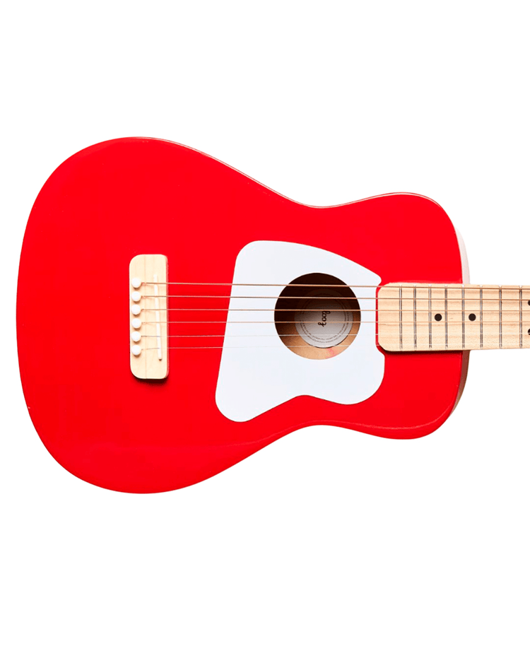 Little loog guitars play loog pro VI acoustic in red