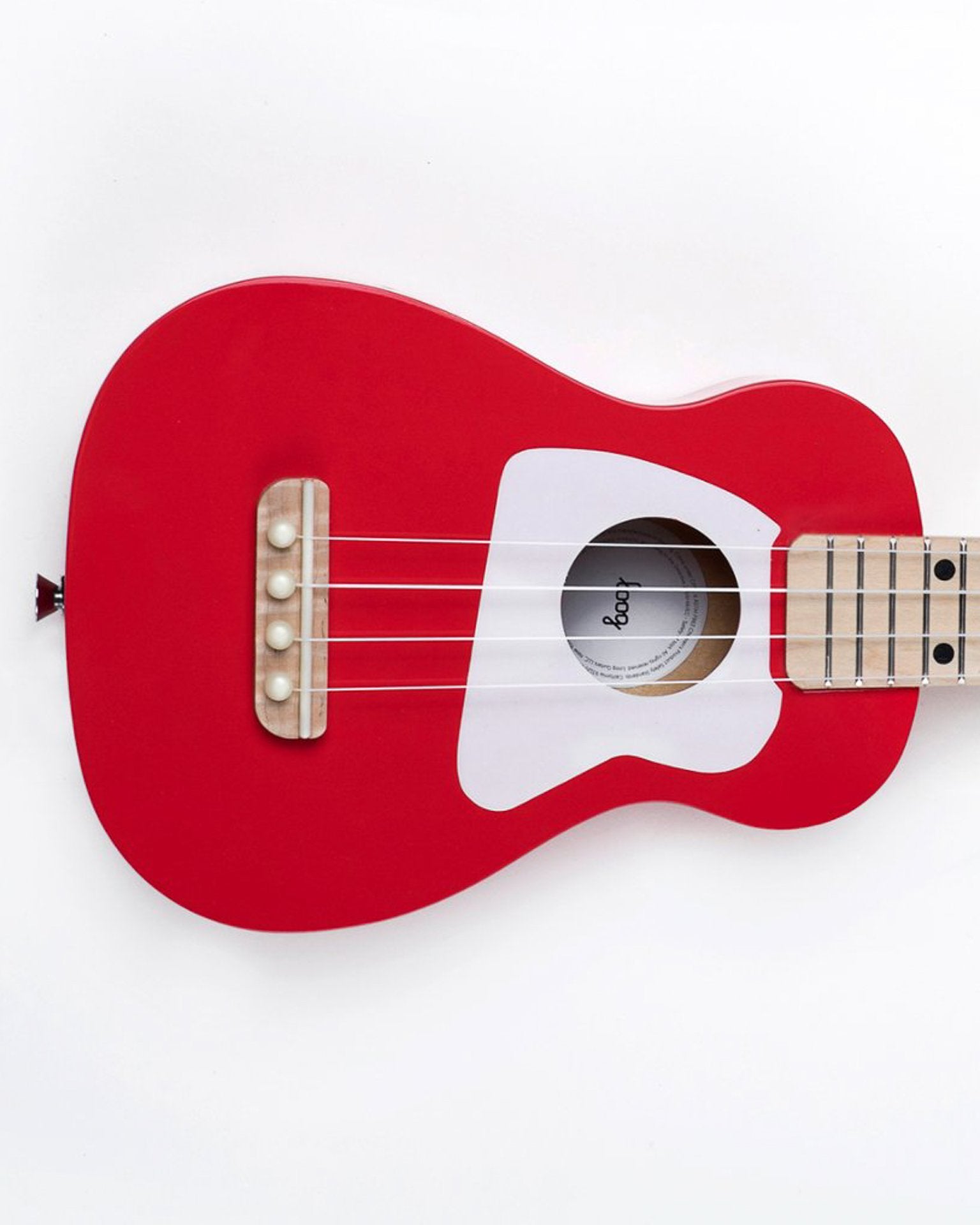 Little loog guitars play loog ukulele in red