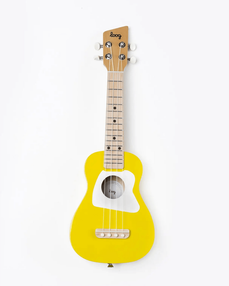 Little loog guitars play loog ukulele in yellow