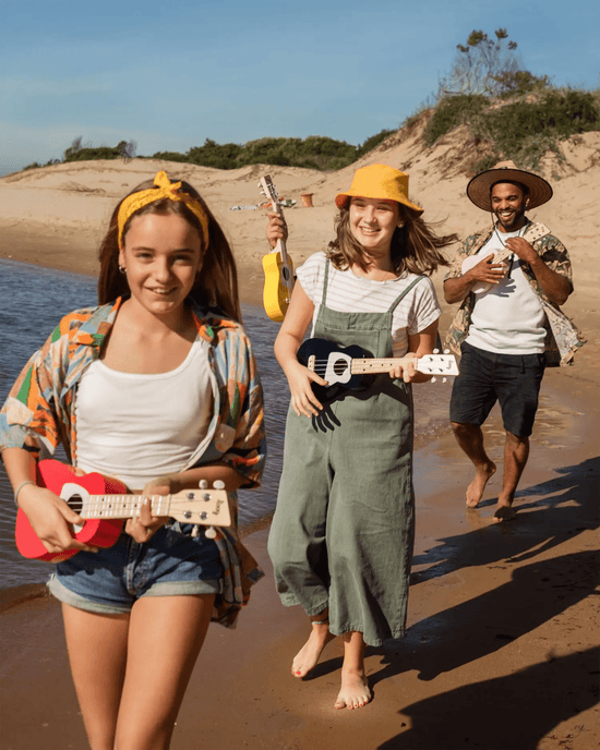 Little loog guitars play loog ukulele in yellow