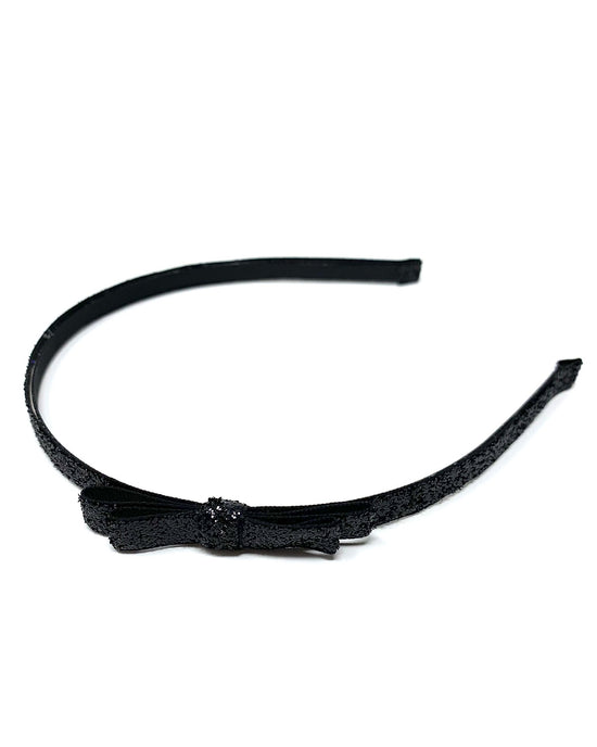 Little lululuvs accessories glitter headband in black