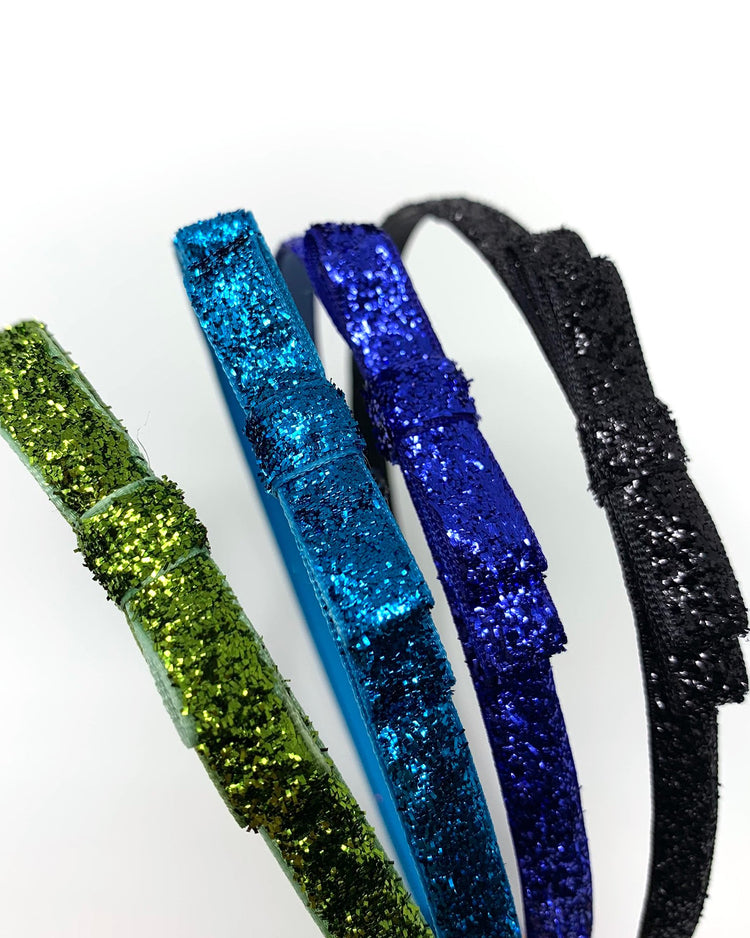 Little lululuvs accessories glitter headband in black