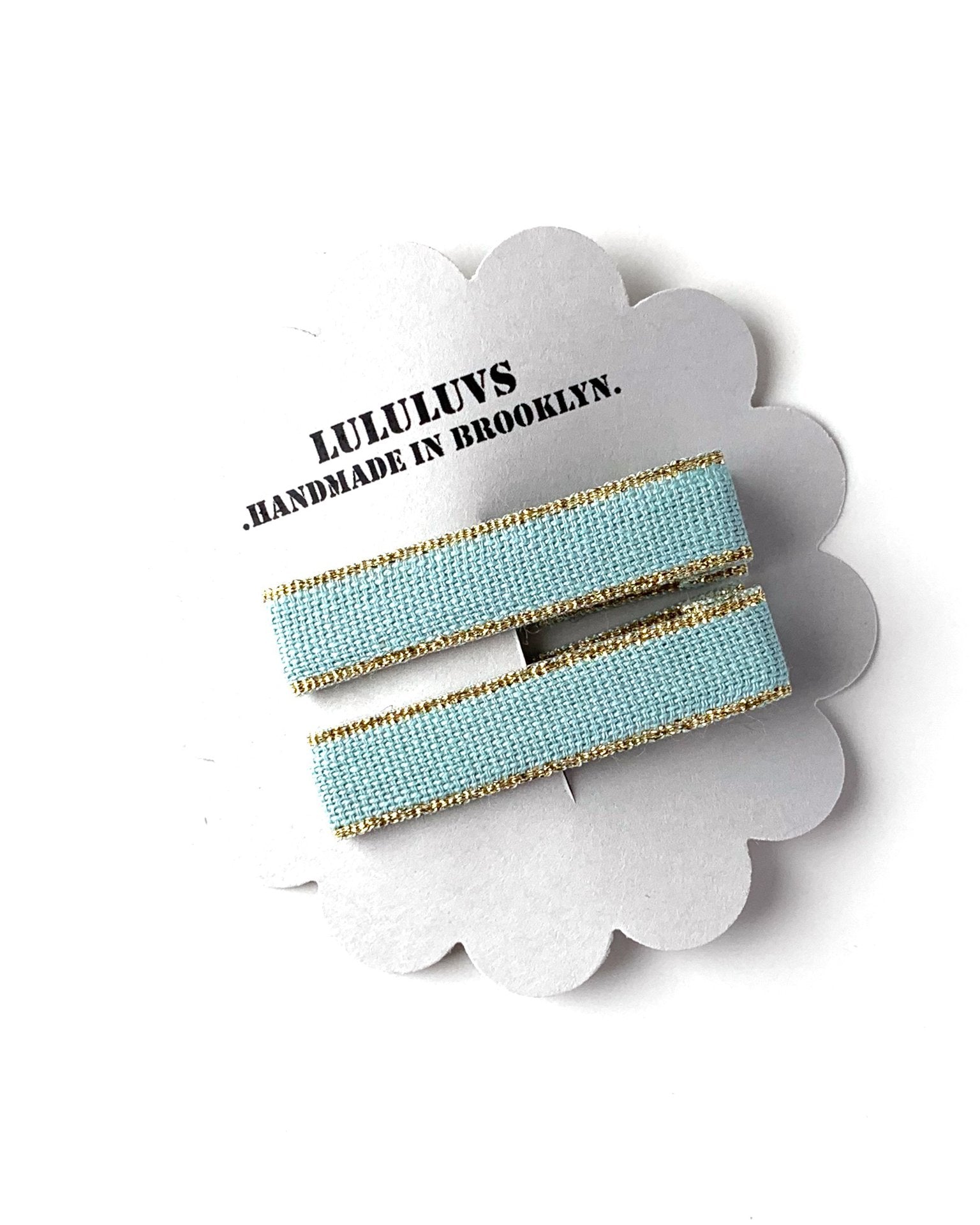 Little lululuvs accessories ribbon bar clips in sky