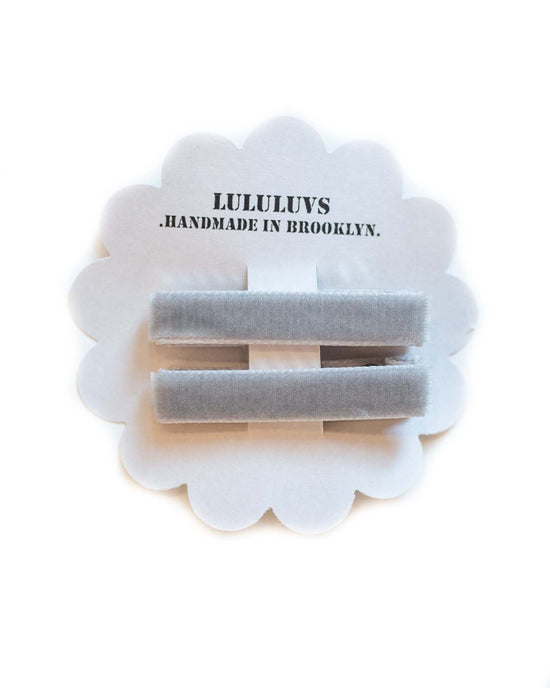 Little lululuvs accessories velvet bar clips in earl gray