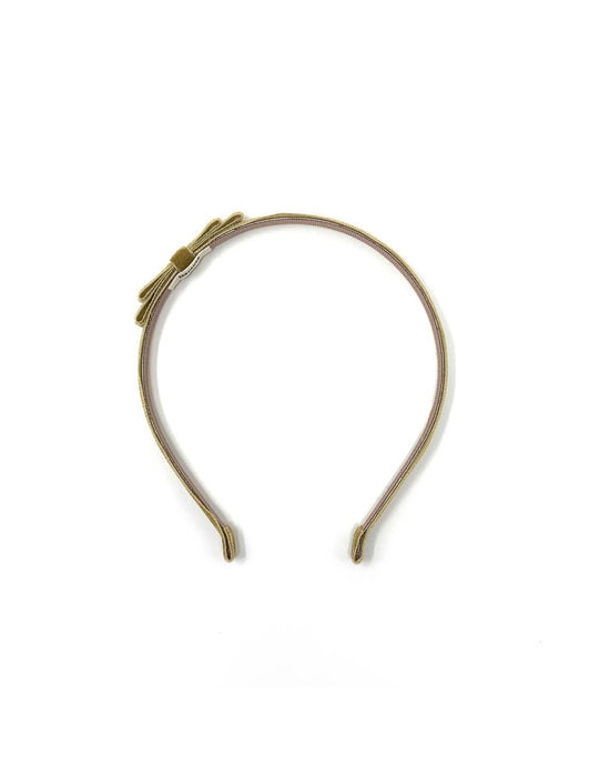 Little lululuvs accessories velvet headband in antique gold