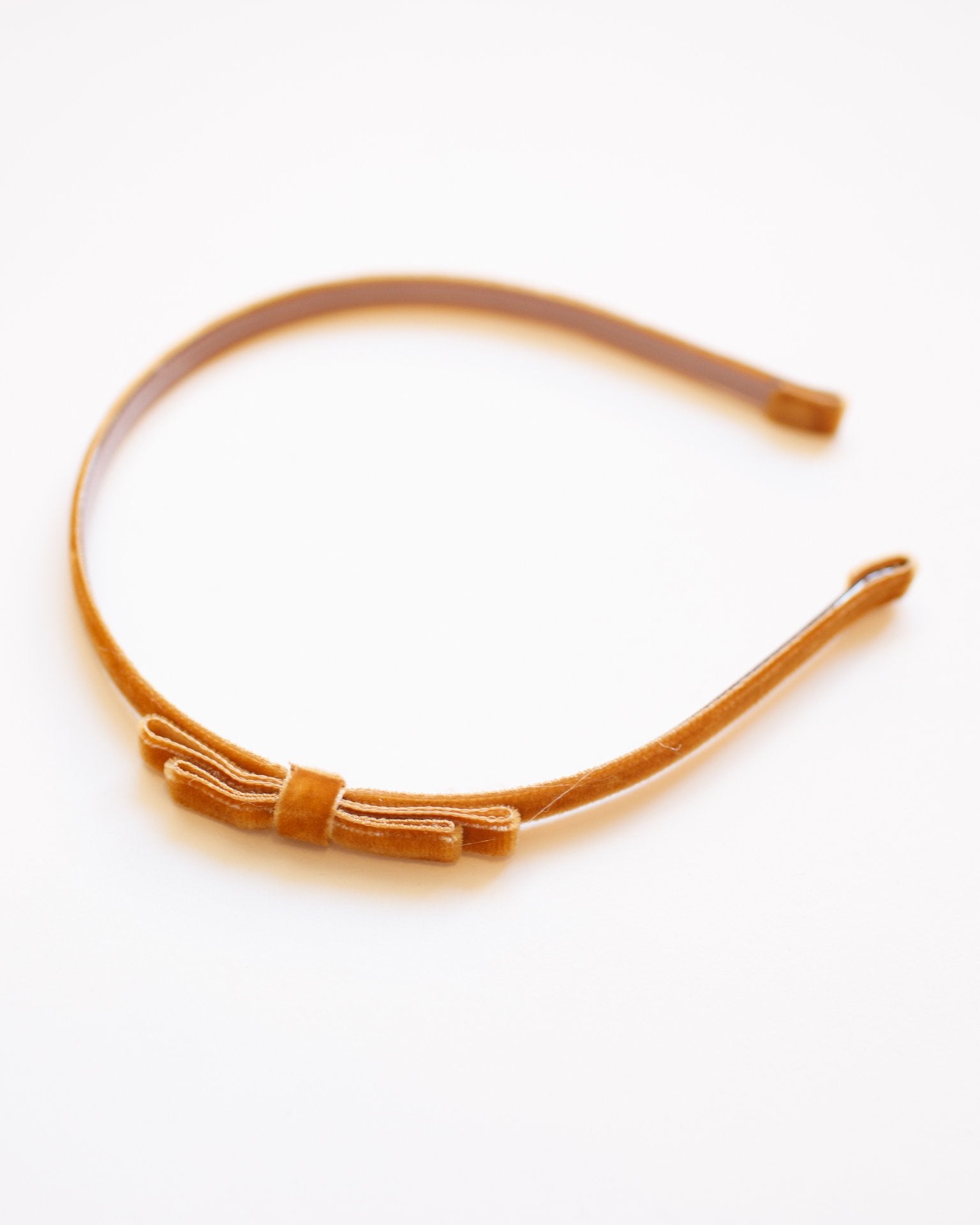 Little lululuvs accessories velvet headband in copper