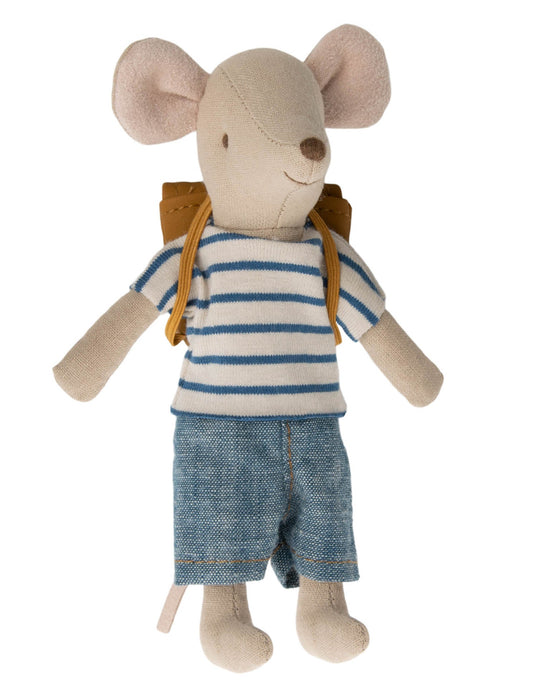 Little maileg play big brother tricycle mouse with bag