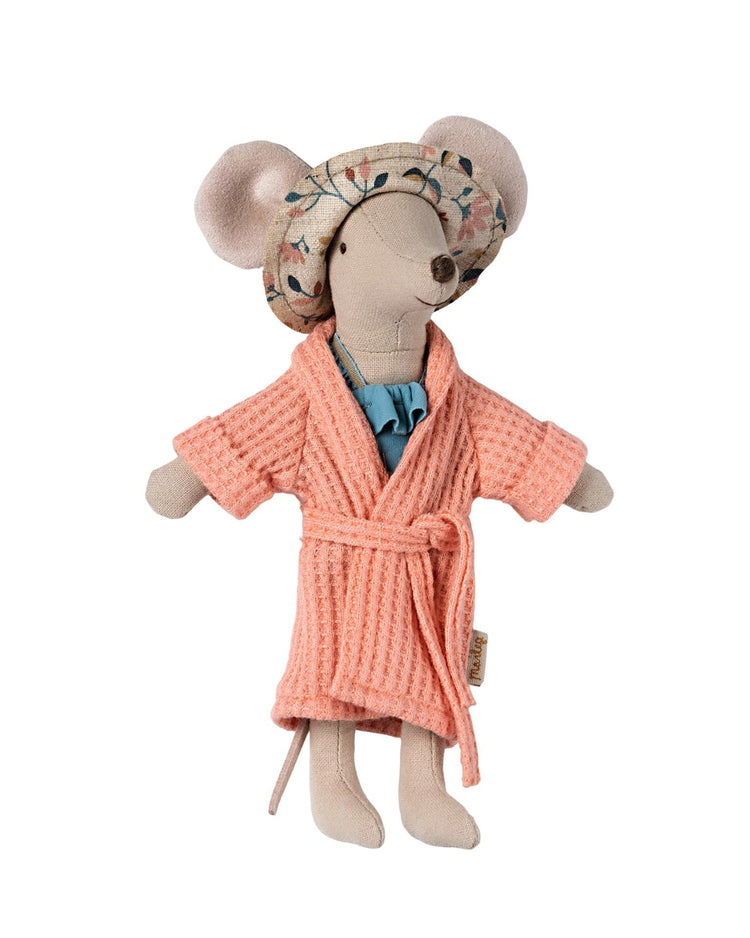 Little maileg play coral bathrobe