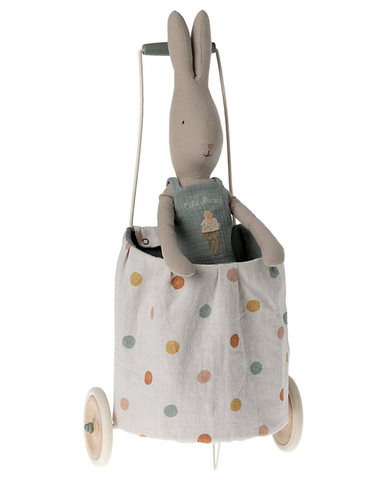 Little maileg play dots trolley in blue