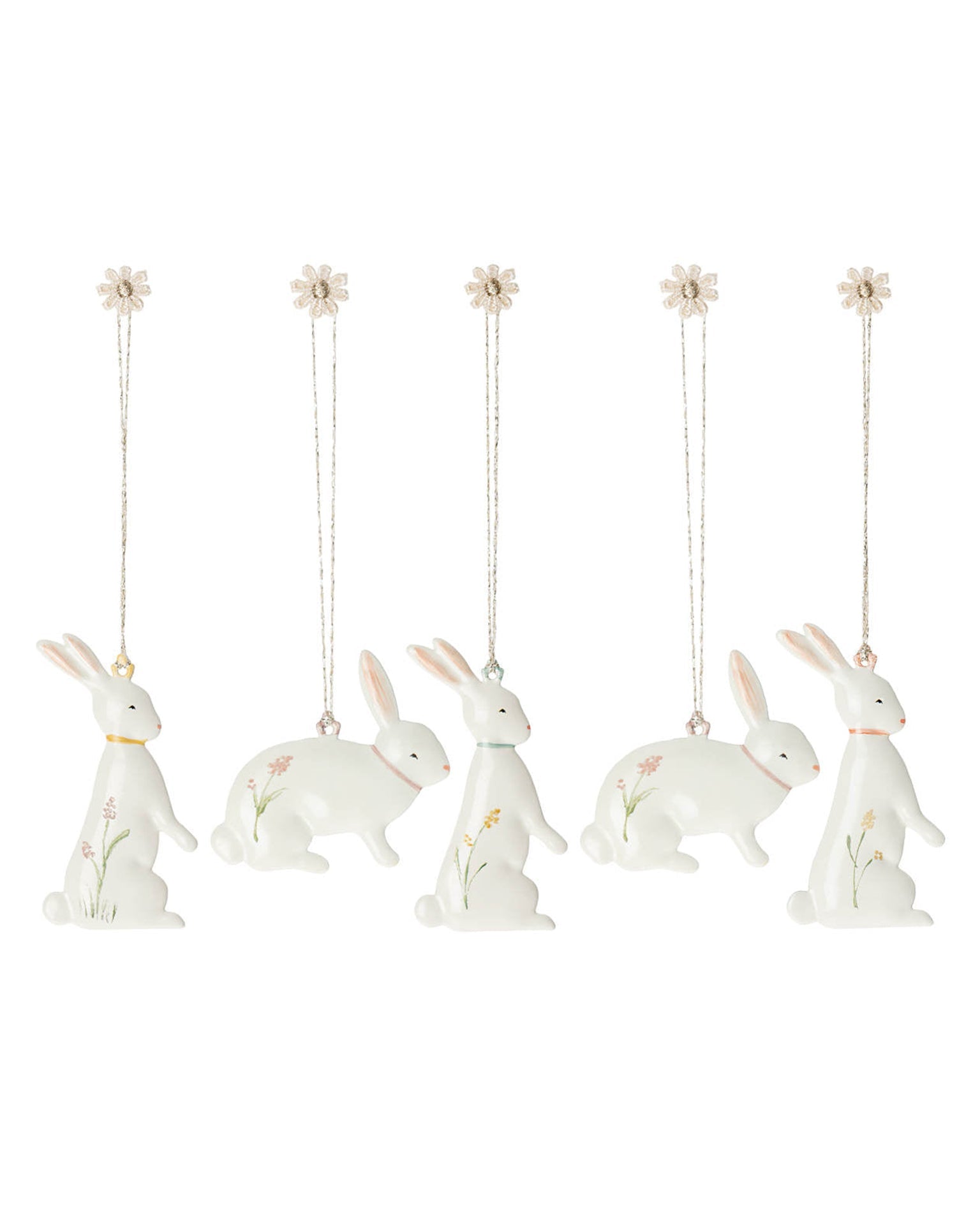 Little maileg play easter bunny ornaments, set of 5