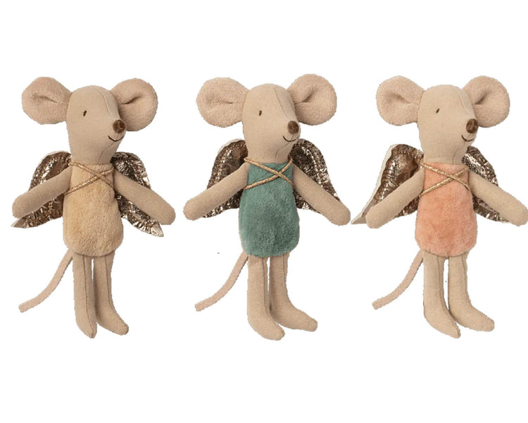 Little maileg play fairy mouse is rose