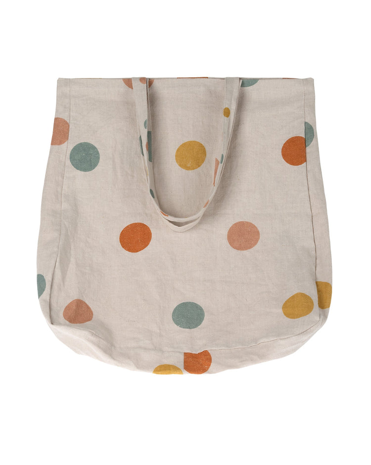 Little maileg accessories large tote bag in multi dots