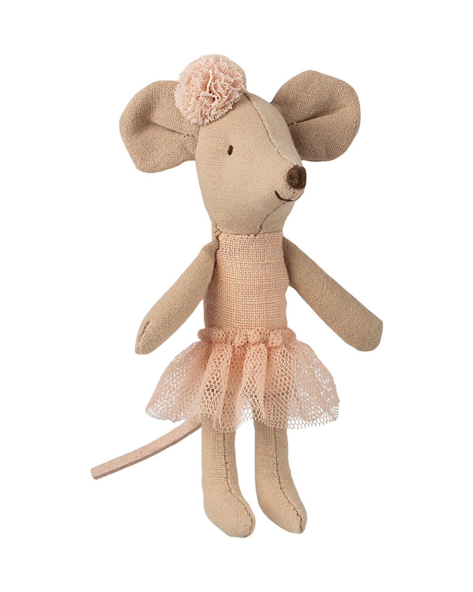 Little maileg play little sister ballerina mouse with pompom