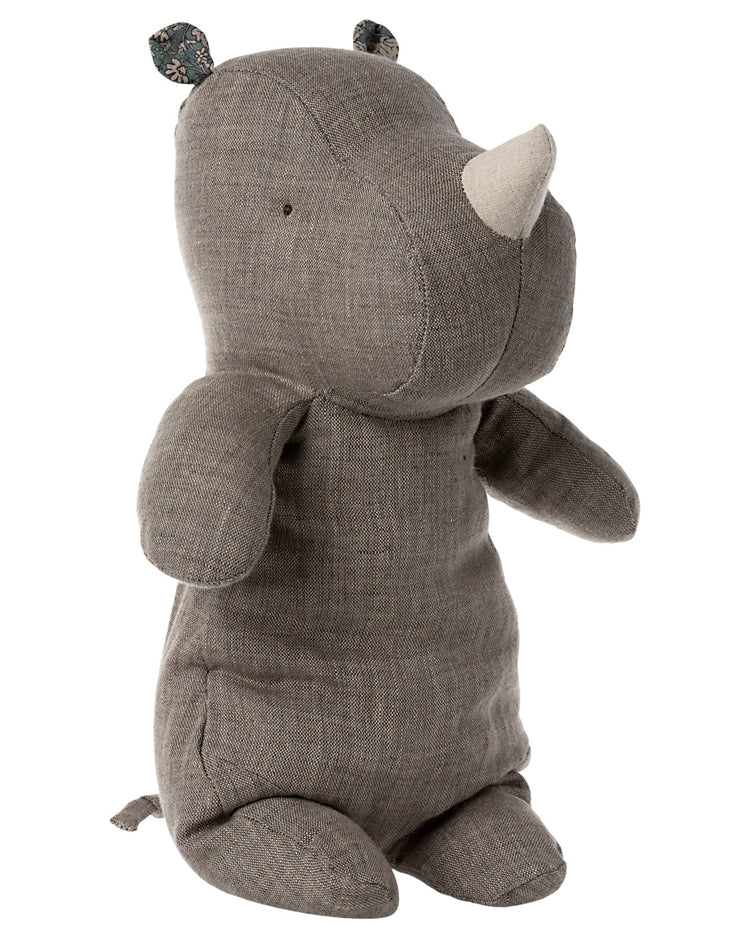 Little maileg play medium safari friends rhino in dark grey