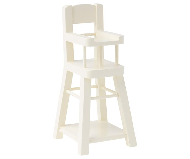 micro high chair in white