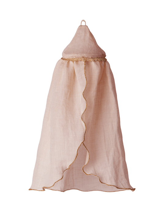 Little maileg play miniature bed canopy in Rose