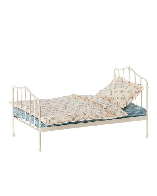 Little maileg play miniature bed in blue