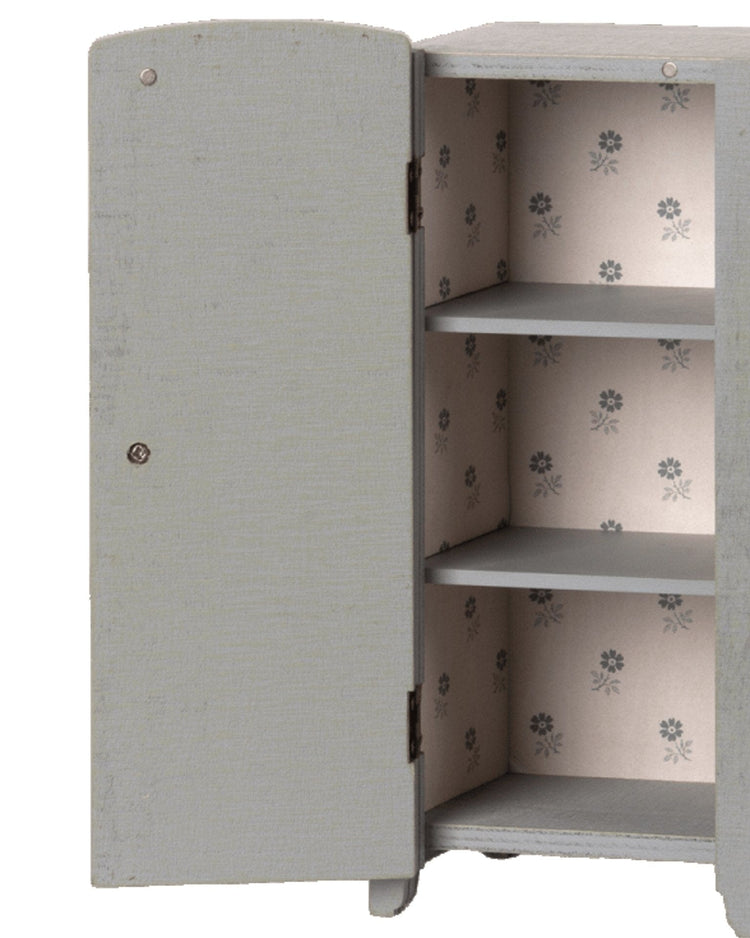 Little maileg play miniature closet in grey + mint