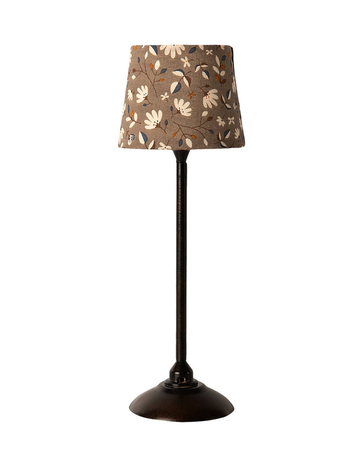 Little maileg play miniature floor lamp in anthracite