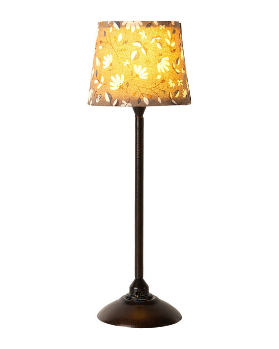 Little maileg play miniature floor lamp in anthracite