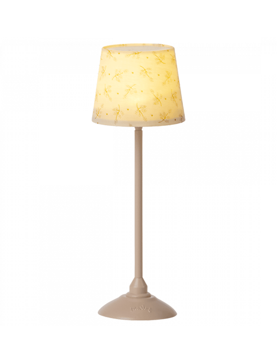 Little maileg play miniature floor lamp in powder