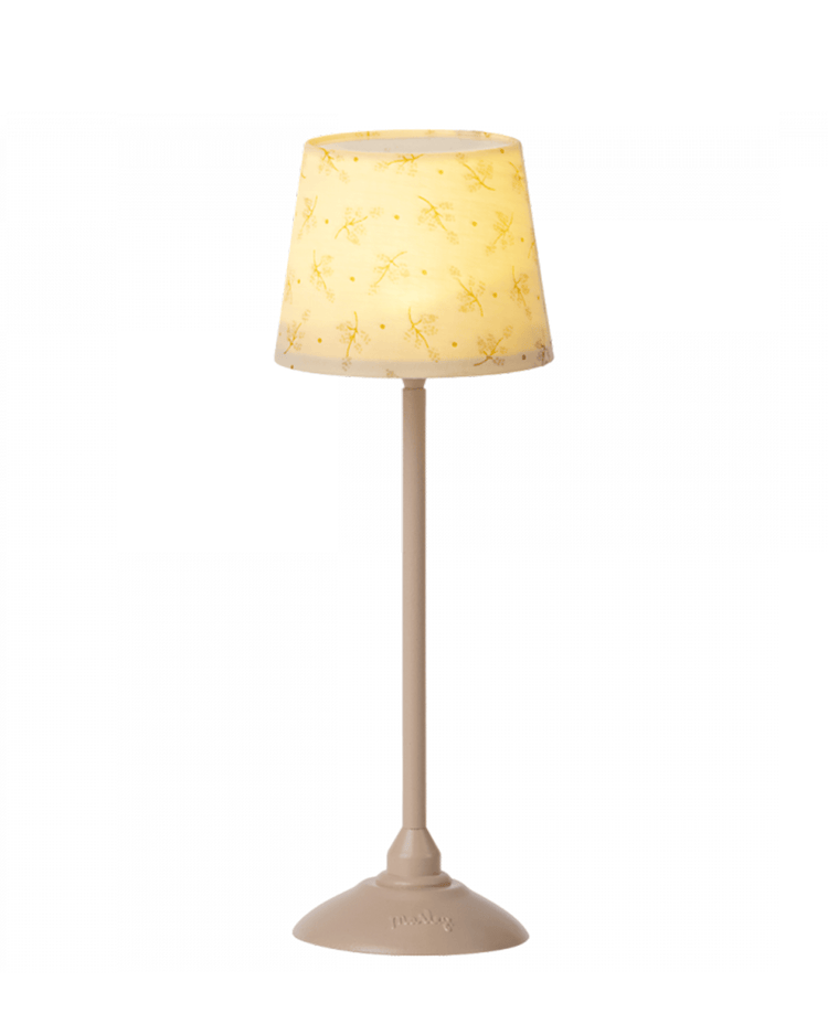 Little maileg play miniature floor lamp in powder
