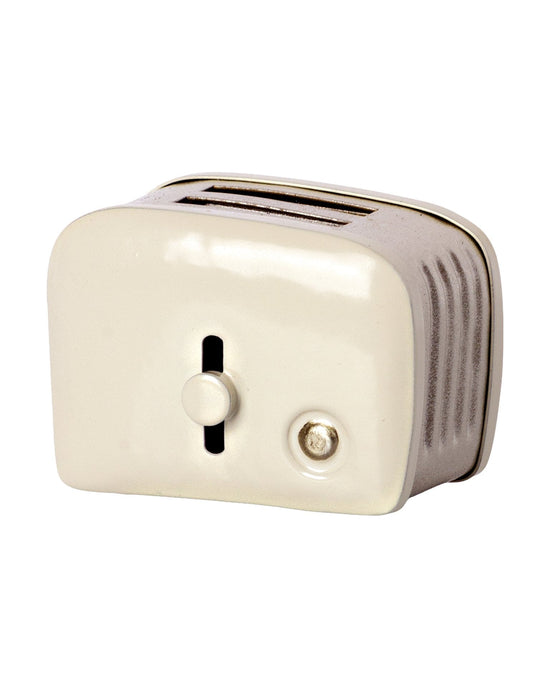 Little maileg play miniature toaster + bread in off white