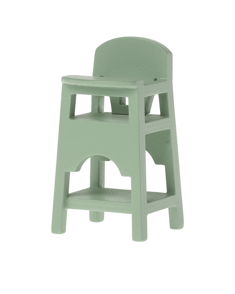 Little maileg play mouse high chair in mint