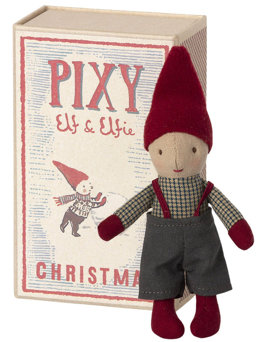 Little maileg play pixie elf in matchbox