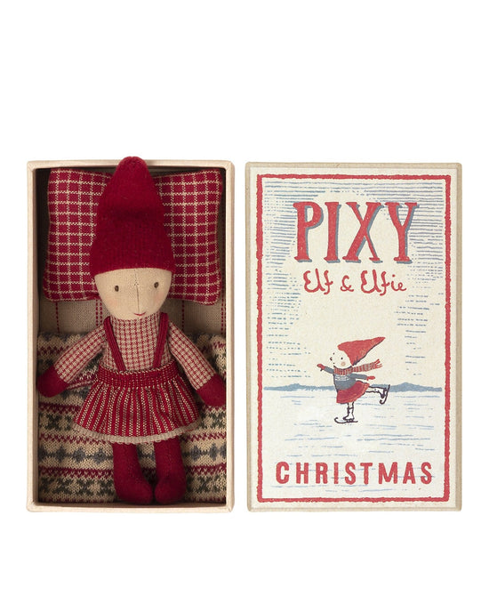 Little maileg play pixy elfie in matchbox