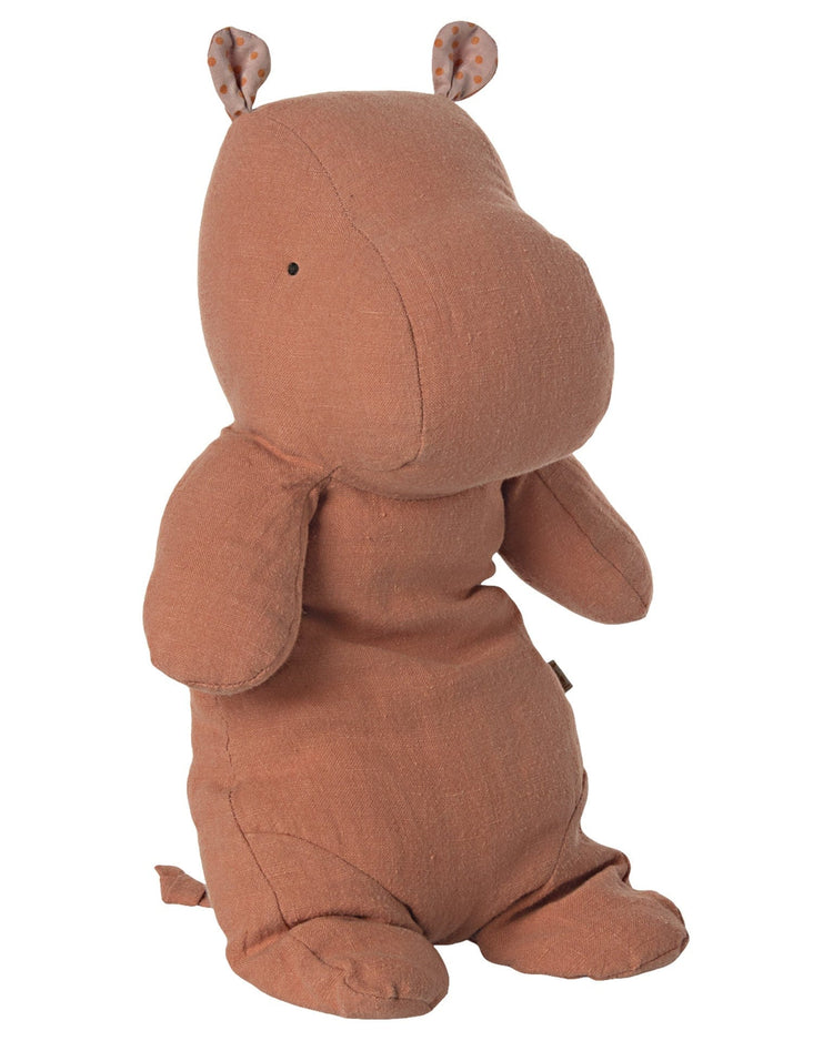 Little maileg play safari friends medium hippo in dusty coral