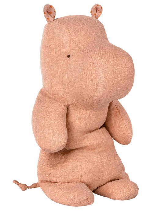 Little maileg play safari friends medium hippo in dusty rose