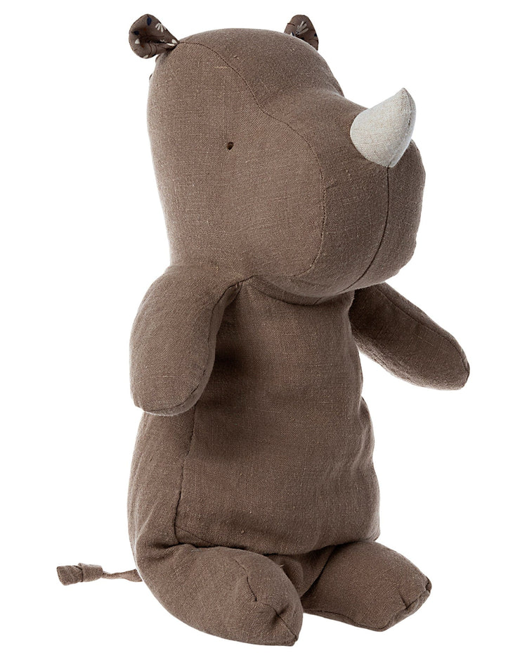 Little maileg play safari friends medium rhino in light brown
