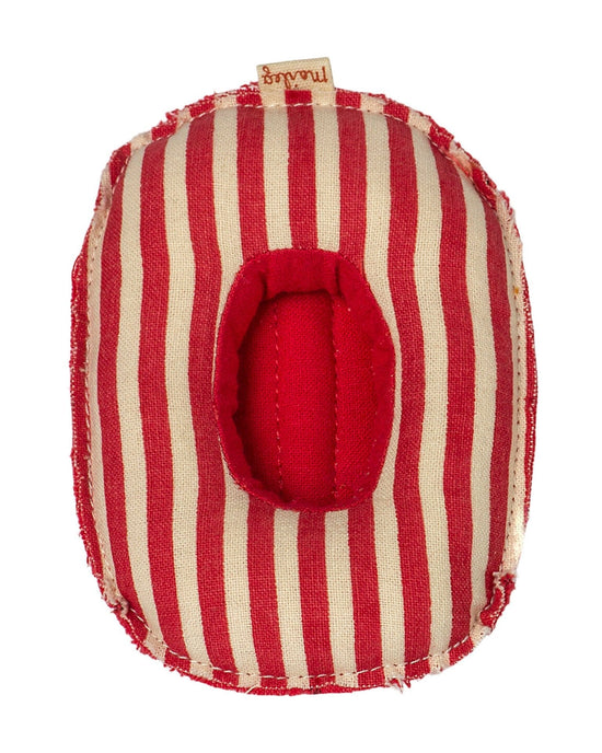 Little maileg play small mouse rubber boat in red