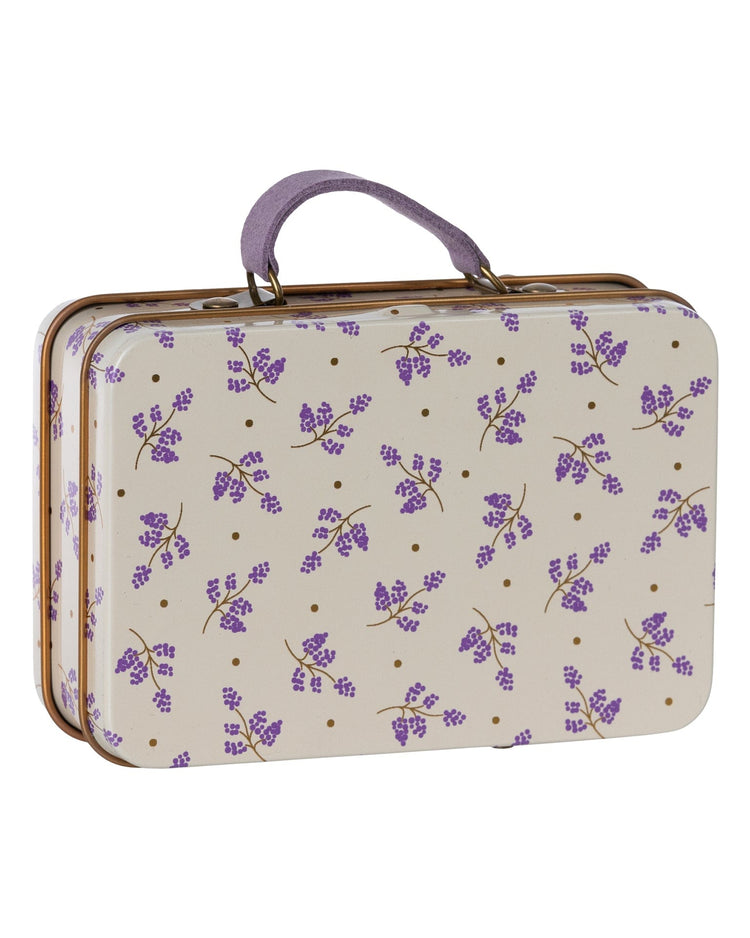 Little maileg play small suitcase in lavender madelaine
