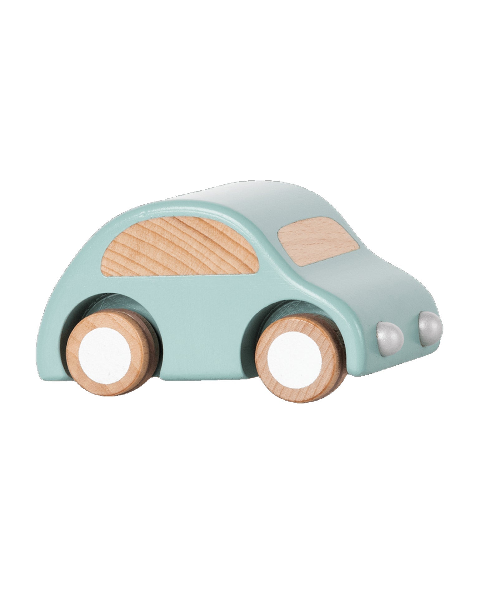Little maileg play wooden car in light blue