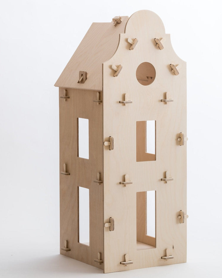 Little maquette kids play clock gable dollhouse