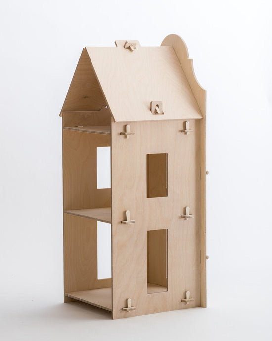 Little maquette kids play clock gable dollhouse