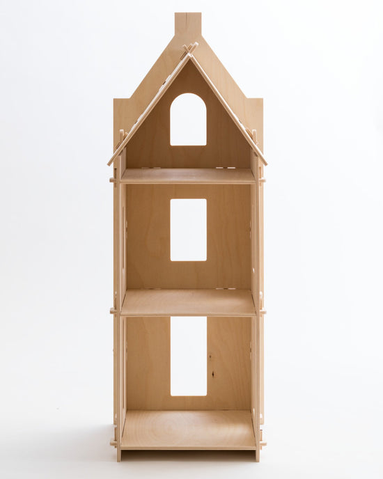 Little maquette kids play stepped gable dollhouse