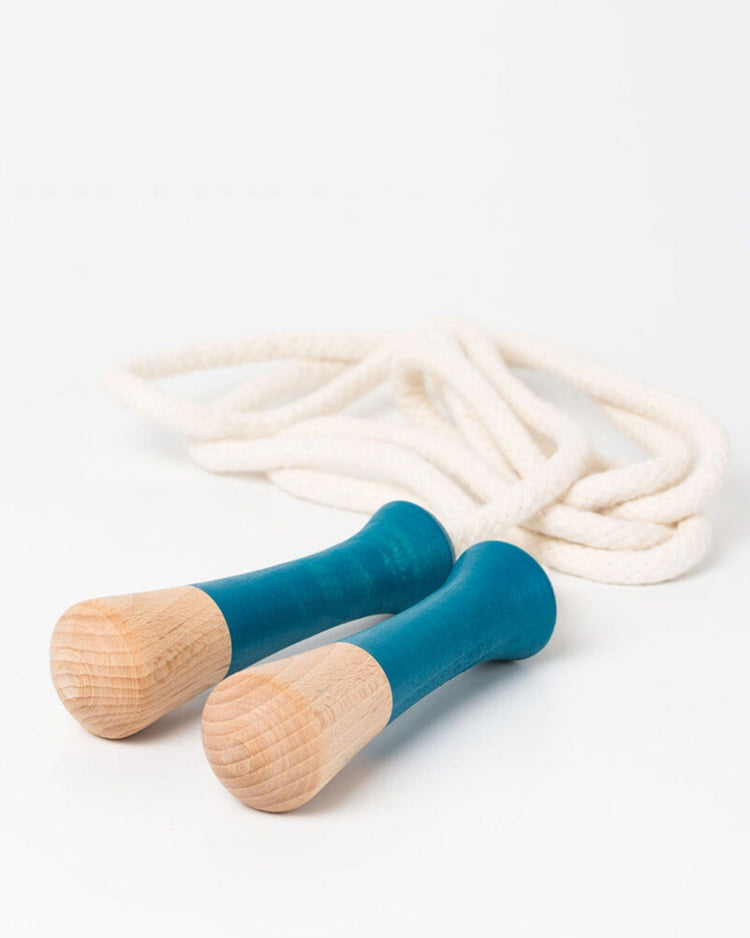 Little me & mine play jump rope in blue